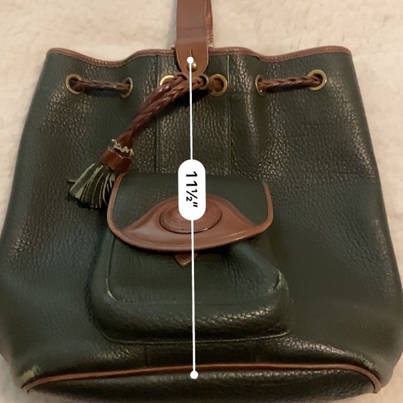 Dooney & Bourke Dark Green/Brown Leather Backpack main image 5